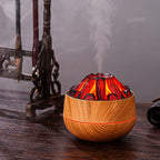 Wood Grain Aroma Diffuser with Night Light