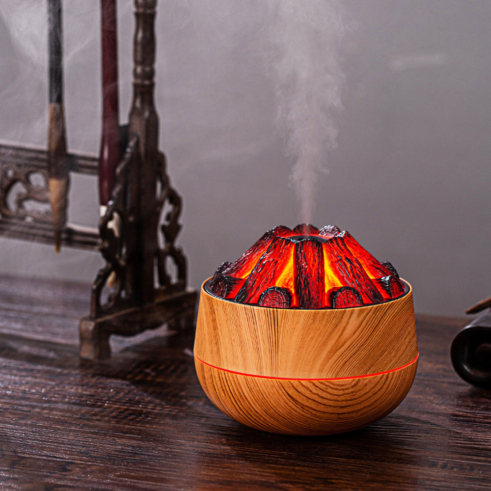 Wood Grain Aroma Diffuser with Night Light