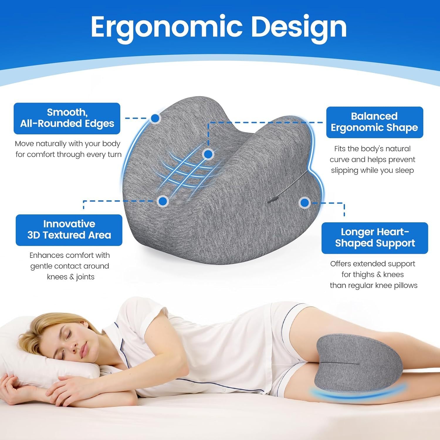 Memory Foam Knee Pillow