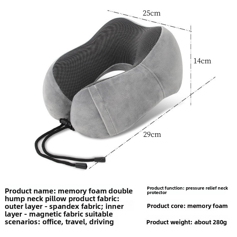 Ergonomic Memory Foam Travel Neck Pillow