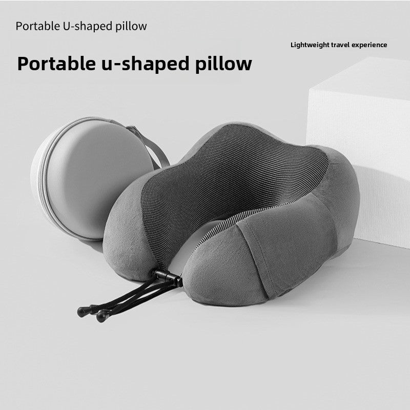 Ergonomic Memory Foam Travel Neck Pillow