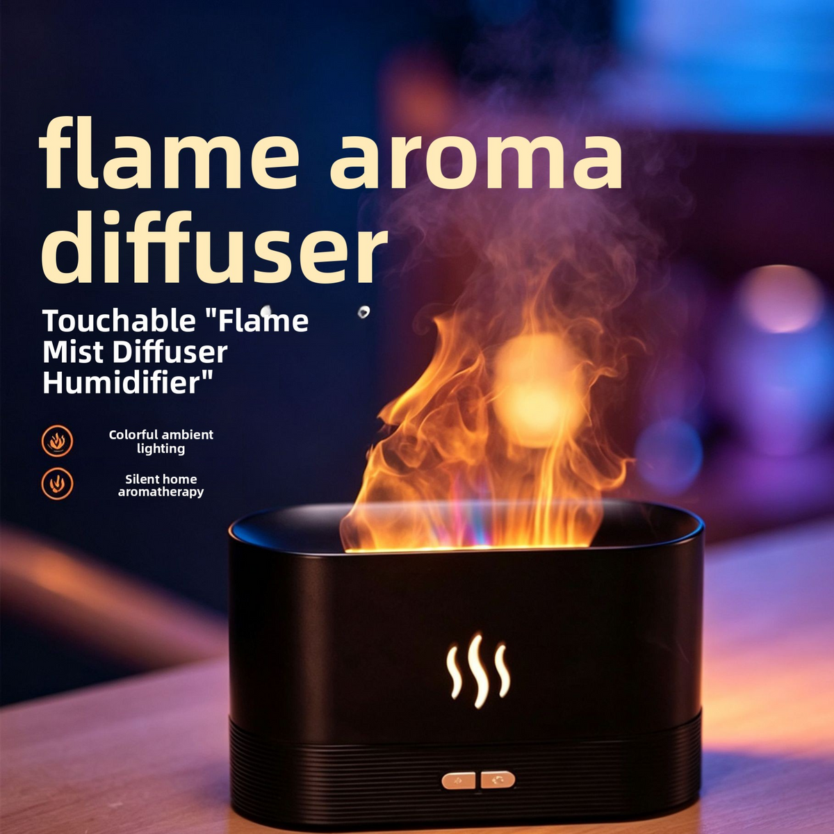 3D Flame Aromatherapy Humidifier